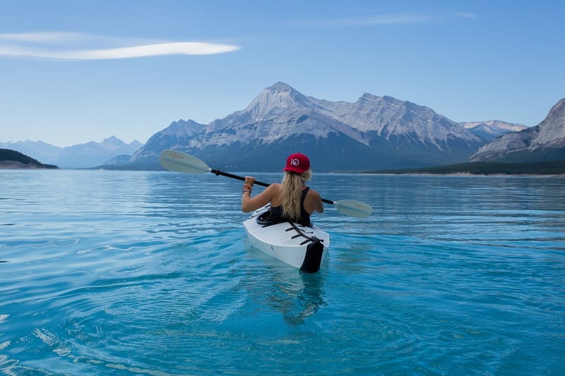 Kayaking in Pristine Lake